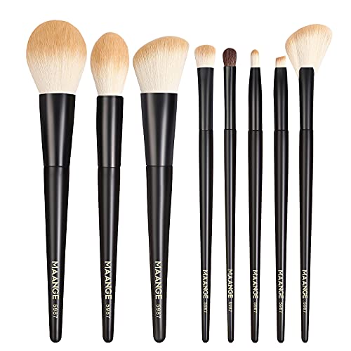 MAANGE Makeup Brushes, Premium Synthetic Makeup Brush Set Professional Blush ...