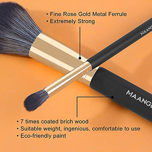 Makeup Brushes,MAANGE 10 PCs Travel Professional Makeup Brushes Set with Case...