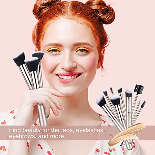Makeup Brushes MAANGE 16 Pcs Professional Makeup Brushes Set with Makeup Spon...