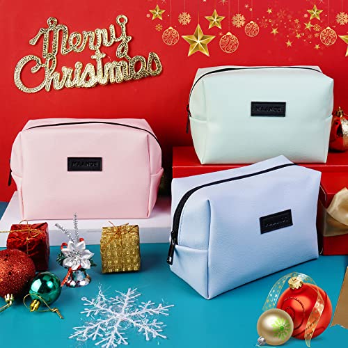 Small Makeup Bag For Purse, MAANGE Travel Cosmetic Bag Makeup Pouch PU Leathe...