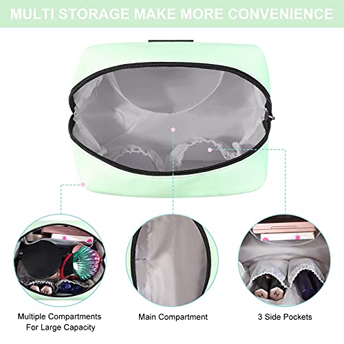 Small Makeup Bag For Purse, MAANGE Travel Cosmetic Bag Makeup Pouch PU Leathe...