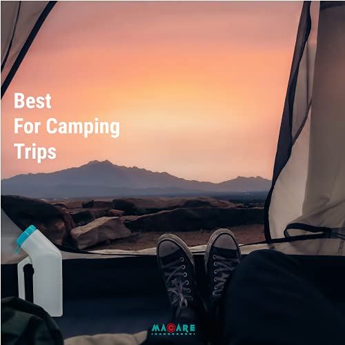 Urinals for Men by MaCare - 32 OZ/1000 ml - Portable Urinal for Men Spill Pro...