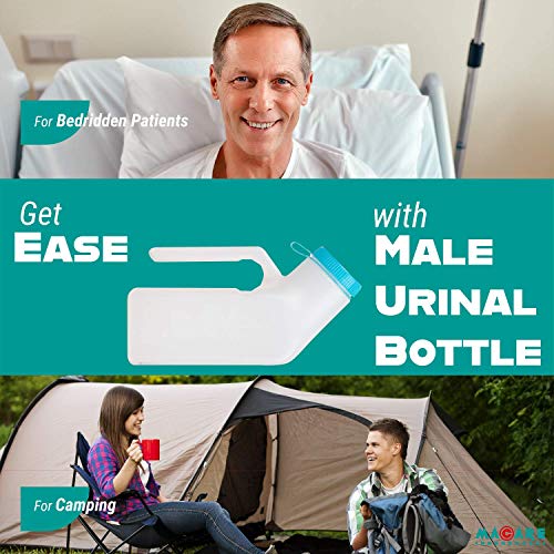 Urinals for Men by MaCare - 32 OZ/1000 ml - Portable Urinal for Men Spill Pro...