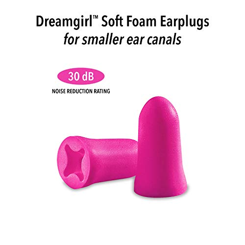 Mack’s Dreamgirl Soft Foam Earplugs, 7 Pair with Travel Case - Small Ear Plug...