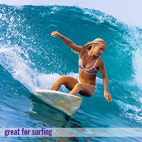 Mack's AquaBlock Swimming Earplugs, 3 Pair - Comfortable, Waterproof, Reusabl...