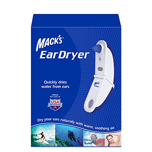 Mack's Ear Dryer - Soothing Electronic Warm Air Ear Dryer for Swimming, Showe...