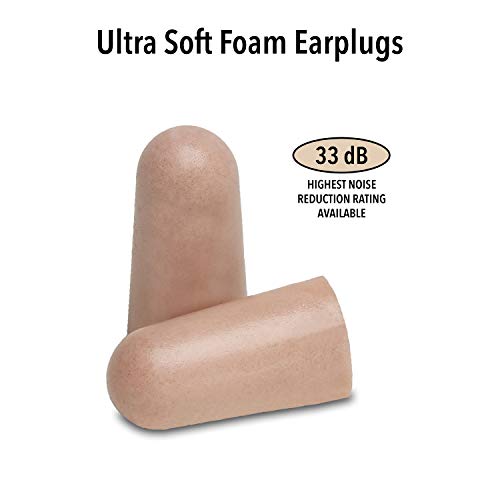 Mack's Ultra Soft Foam Earplugs, 50 Pair - 33dB Highest NRR, Comfortable Ear ...