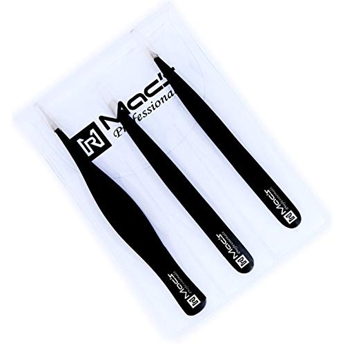 MACS TWEEZERS SET;- for Eyebrow Plucking, Ingrown Hair -Best for Eyebrow Hair...
