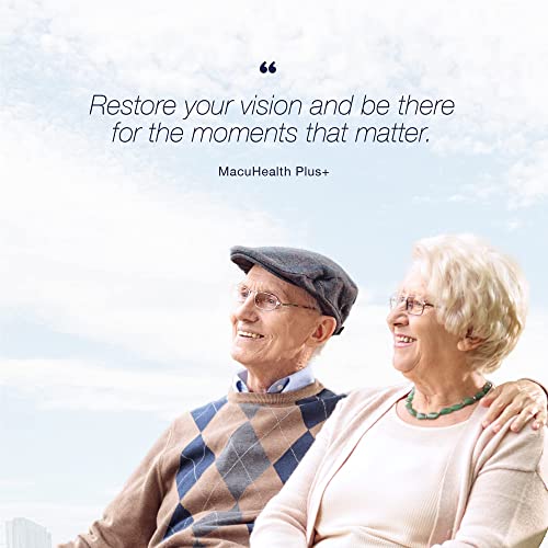 MacuHealth Plus+ Eye Vitamins Supplement for Adults (90 Days Supply) AREDS2 B...