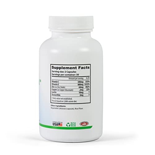 MaculaSight Vision Care Eye Vitamins for Macular Degeneration - Lutein and Ze...