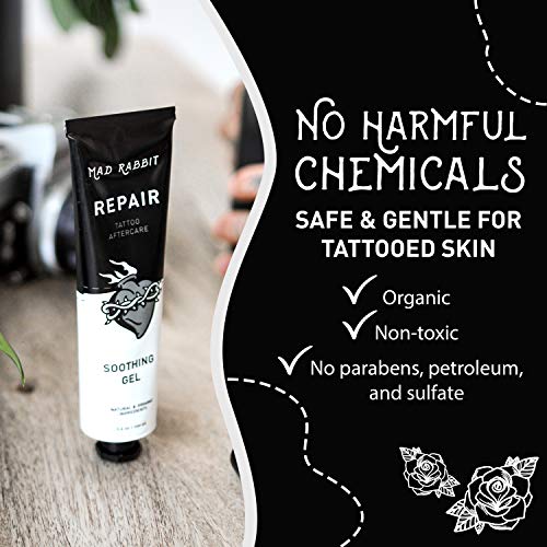 Mad Rabbit Repair - Tattoo Aftercare Soothing Gel and Moisturizer for New Tat...