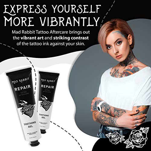 Mad Rabbit Repair - Tattoo Aftercare Soothing Gel and Moisturizer for New Tat...