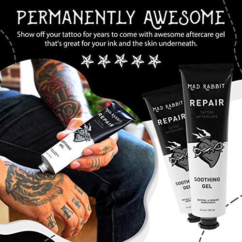 Mad Rabbit Repair - Tattoo Aftercare Soothing Gel and Moisturizer for New Tat...