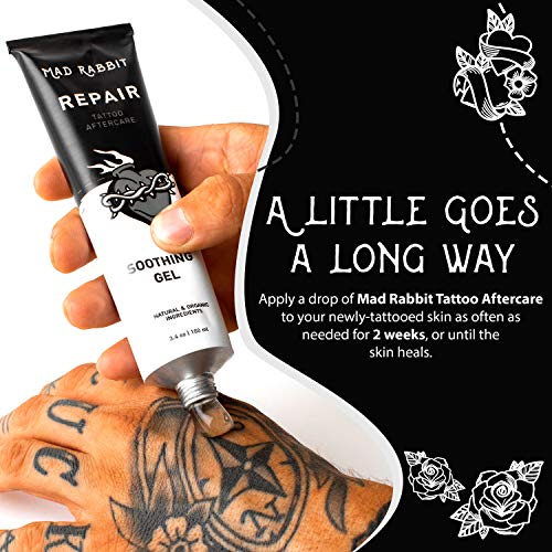 Mad Rabbit Repair - Tattoo Aftercare Soothing Gel and Moisturizer for New Tat...