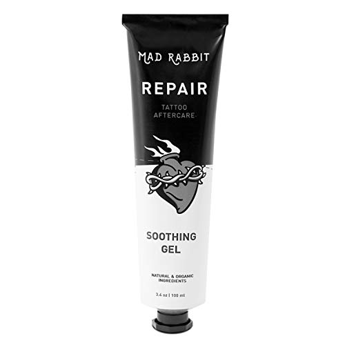 Mad Rabbit Repair - Tattoo Aftercare Soothing Gel and Moisturizer for New Tat...