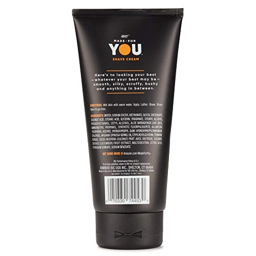 Made For You Shaving Cream for Men and Women - Shave Cream with Aloe Vera, Vi...