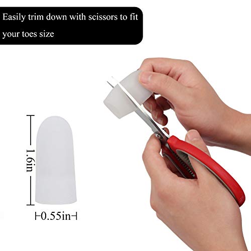 20 Pieces Gel Toe Cap, Silicone Toe Protector, Toe Guards for Feet, Protect T...