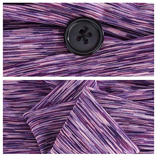 8pcs Button Headbands Set- Non Slip Elastic Headbands with Button in 8 Colors...