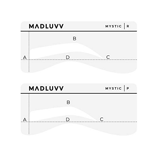 Best Eyebrow Shaping Stencil Kit, Set of 6 Plastic Reusable Stencils for Semi...