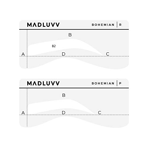 Best Eyebrow Shaping Stencil Kit, Set of 6 Plastic Reusable Stencils for Semi...