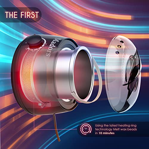 Madors Waxing Kit for Women Heating Ring Wax Warmer Wax Kit for Hair Removal ...