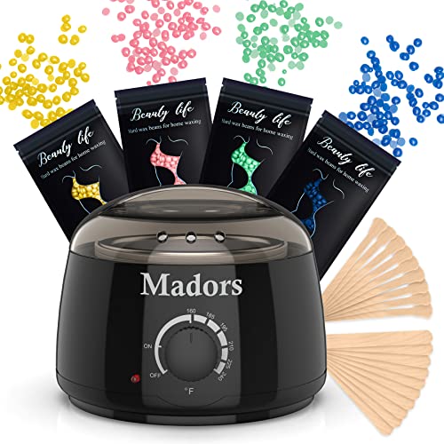 Madors Waxing Kit for Women Heating Ring Wax Warmer Wax Kit for Hair Removal ...