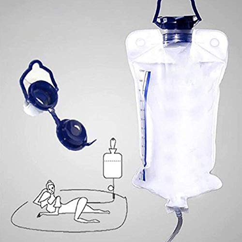 Reusable Home Enema Bag Kit, Maeeli 1200ML Douche Bag Colon Douche Cleaner Bo...