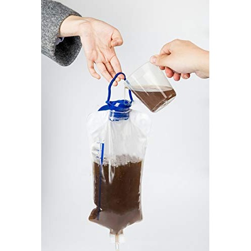 Reusable Home Enema Bag Kit, Maeeli 1200ML Douche Bag Colon Douche Cleaner Bo...