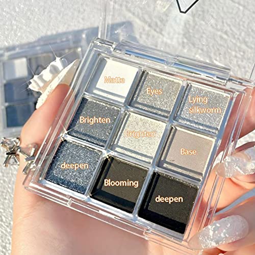 MAEPEOR Eyeshadow Palette 9 Colors Matte Glitter Eyeshadow Palette Longlastin...