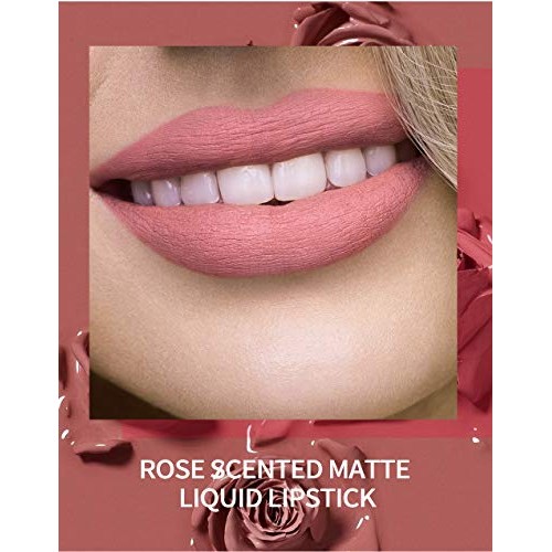 MAEPEOR Matte Liquid Lipstick 6PCS Nude Series Velvety Lip Gloss Kit Long-Las...