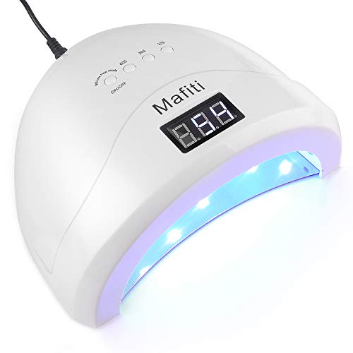 UV LED Nail Lamp,Mafiti Nail Dryer 48W Gel Nail Polish UV LED Light with 4 Ti...