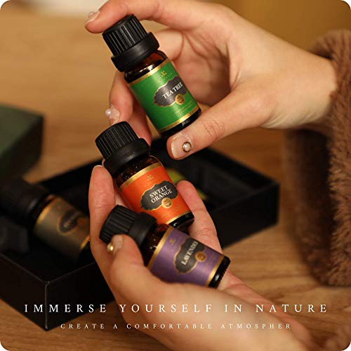 MAGANIO Classic Essential Oils Gift Set Top 8 [Selected A+ Plants] 100% Pure ...
