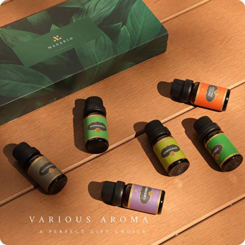 MAGANIO Classic Essential Oils Gift Set Top 8 [Selected A+ Plants] 100% Pure ...