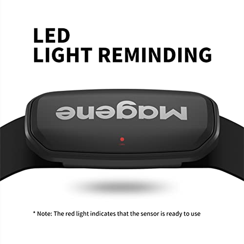 Magene H303 Heart Rate Monitor, Heart Rate Sensor Chest Strap, Protocol ANT+/...