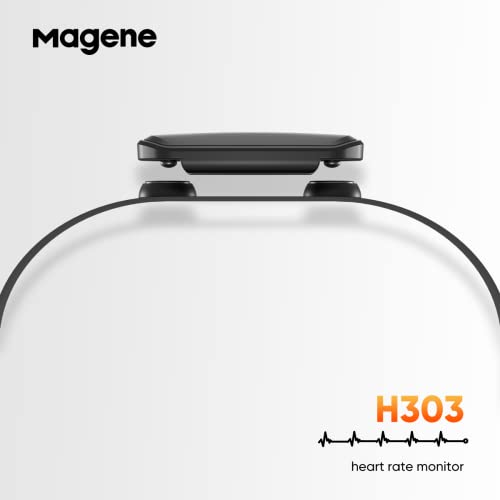 Magene H303 Heart Rate Monitor, Heart Rate Sensor Chest Strap, Protocol ANT+/...