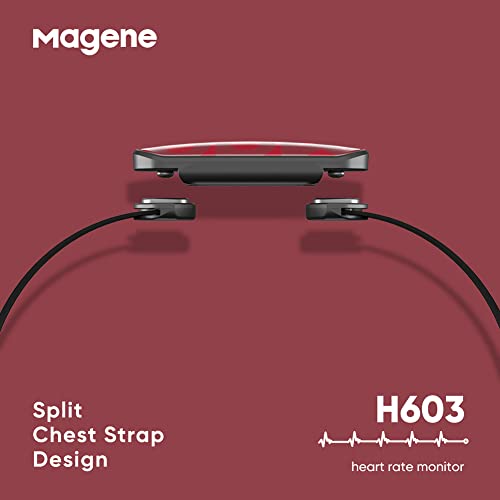 Magene H603 Chest Strap Heart Rate Monitor, ANT+ and Bluetooth Compatible wit...