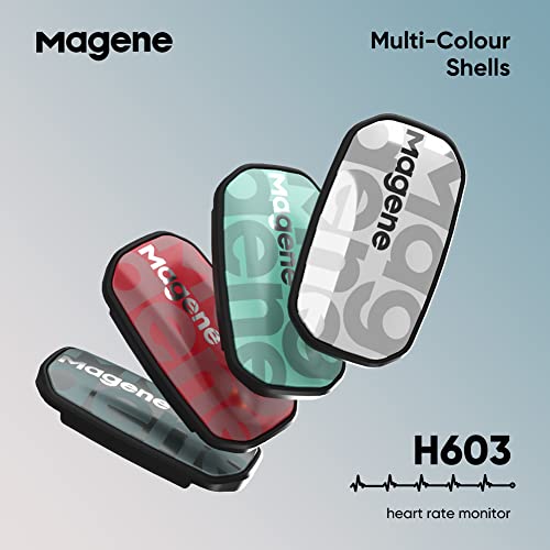 Magene H603 Chest Strap Heart Rate Monitor, ANT+ and Bluetooth Compatible wit...