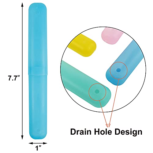 Maggift Travel Toothbrush Case Holder pack of 6 Portable Toothbrush Storage a...