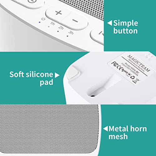 Magicteam Sleep Sound White Noise Machine with 40 Natural Soothing Sounds and...