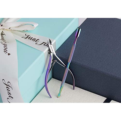 Cuticle Trimmer with Cuticle Pusher - MagicYee Chameleon Cuticle Cutter Cutic...