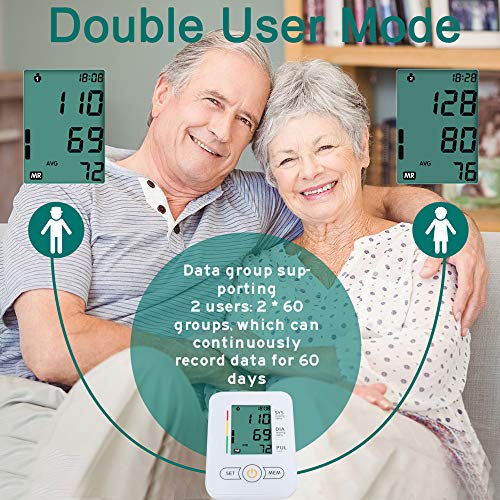 Blood Pressure Monitor-Upper Arm Cuff, Extra Large Cuff Upper Arm, BP Cuff Au...