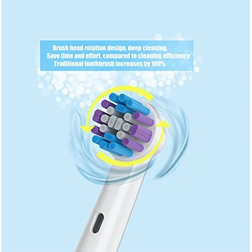 Replacement Toothbrush Heads for Oral-B, 4 Pack Replacement Heads Compatible ...