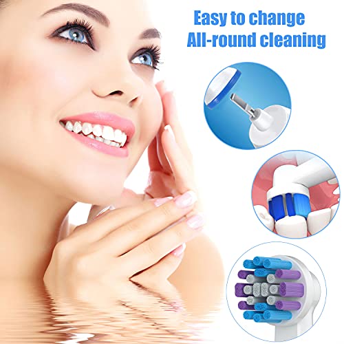 Replacement Toothbrush Heads for Oral-B, 4 Pack Replacement Heads Compatible ...