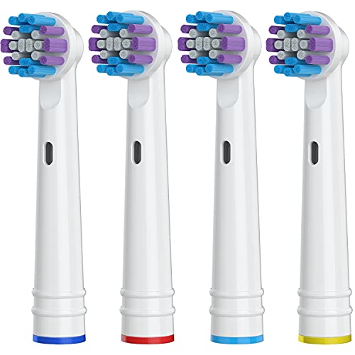 Replacement Toothbrush Heads for Oral-B, 4 Pack Replacement Heads Compatible ...