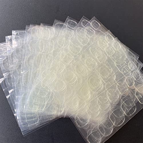 MiaoWu 20 Sheets/lot(480 pcs) Jelly Gel Double-Side Glue Nail Sticker Adhesiv...