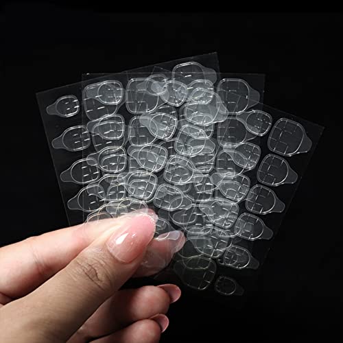 MiaoWu 20 Sheets/lot(480 pcs) Jelly Gel Double-Side Glue Nail Sticker Adhesiv...