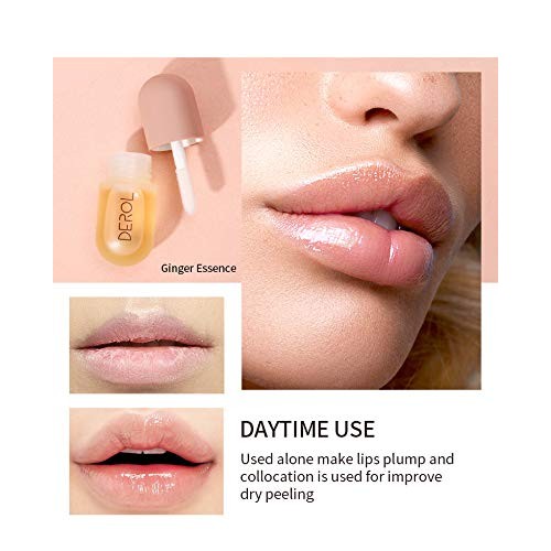 2 Pcs Lip Plumper,Natural Lip Plumper,Lip Enhancer&Lip Care Serum for Fuller ...