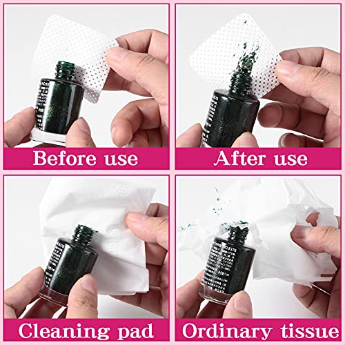 1200 Pieces Eyelash Glue Wipes Non-woven Fabric Wipe Pads Lash Glue Remover C...
