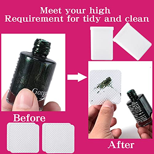 1200 Pieces Eyelash Glue Wipes Non-woven Fabric Wipe Pads Lash Glue Remover C...