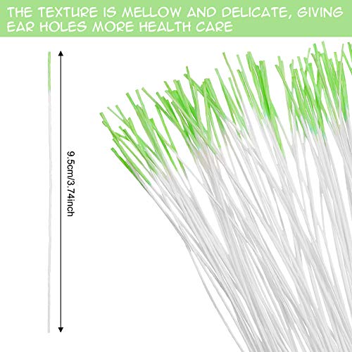 180 Pieces Earrings Hole Cleaner, Rose Fragrance Odor Removal Ear Care Kit, P...